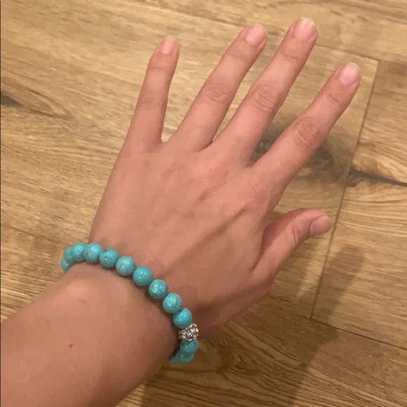 Turquoise Beaded Bracelet - Picture 2 of 2